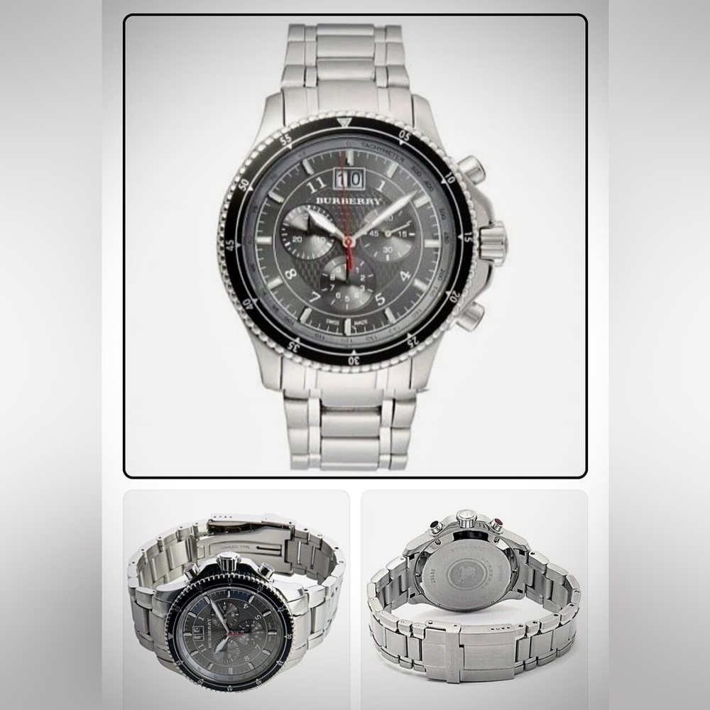 Burberry BU7602 Endurance Chronograph Black/Steel Men’s Watch